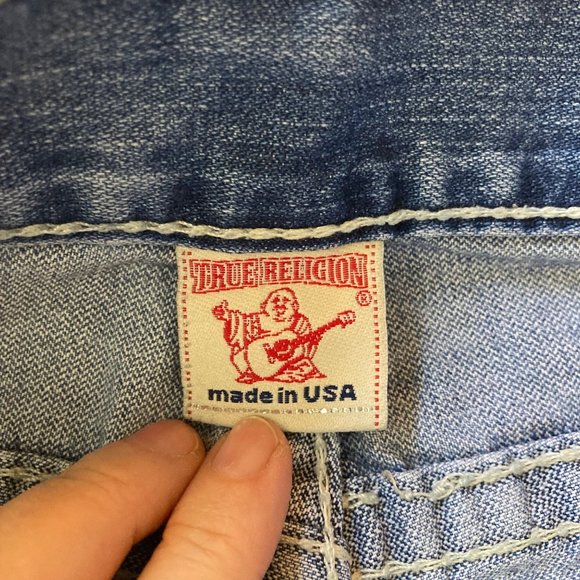 Mens Billy Big T True Religion Distressed Jeans USA 34 x 33 - Picture 6 of 11